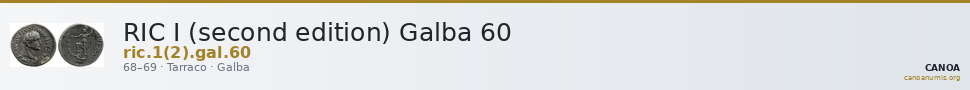 RIC I (second edition) Galba 60 — CANOA