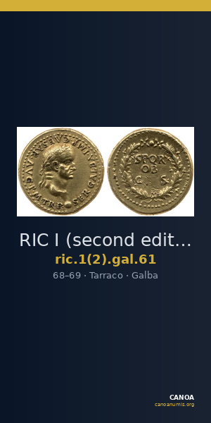 RIC I (second edition) Galba 61 — CANOA