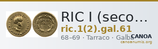 RIC I (second edition) Galba 61 — CANOA
