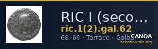 RIC I (second edition) Galba 62 — CANOA