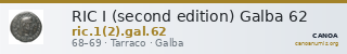 RIC I (second edition) Galba 62 — CANOA