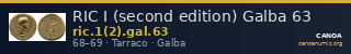 RIC I (second edition) Galba 63 — CANOA