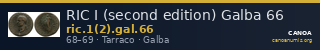 RIC I (second edition) Galba 66 — CANOA