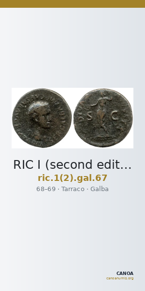 RIC I (second edition) Galba 67 — CANOA