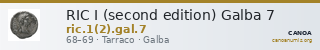 RIC I (second edition) Galba 7 — CANOA