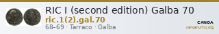 RIC I (second edition) Galba 70 — CANOA