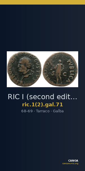 RIC I (second edition) Galba 71 — CANOA