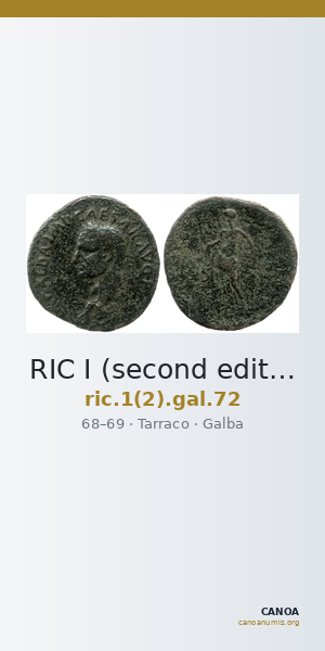 RIC I (second edition) Galba 72 — CANOA