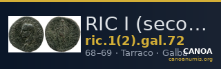 RIC I (second edition) Galba 72 — CANOA