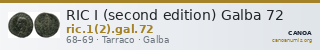 RIC I (second edition) Galba 72 — CANOA