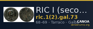 RIC I (second edition) Galba 73 — CANOA