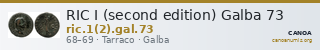 RIC I (second edition) Galba 73 — CANOA
