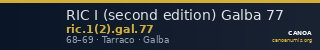 RIC I (second edition) Galba 77 — CANOA