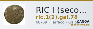 RIC I (second edition) Galba 78 — CANOA