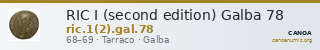 RIC I (second edition) Galba 78 — CANOA