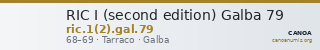 RIC I (second edition) Galba 79 — CANOA