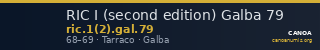 RIC I (second edition) Galba 79 — CANOA