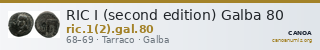 RIC I (second edition) Galba 80 — CANOA