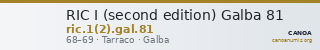 RIC I (second edition) Galba 81 — CANOA