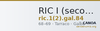 RIC I (second edition) Galba 84 — CANOA