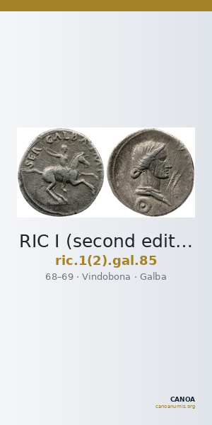 RIC I (second edition) Galba 85 — CANOA