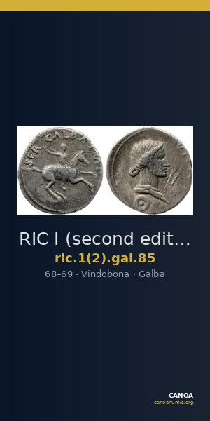 RIC I (second edition) Galba 85 — CANOA