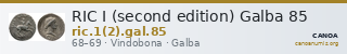 RIC I (second edition) Galba 85 — CANOA
