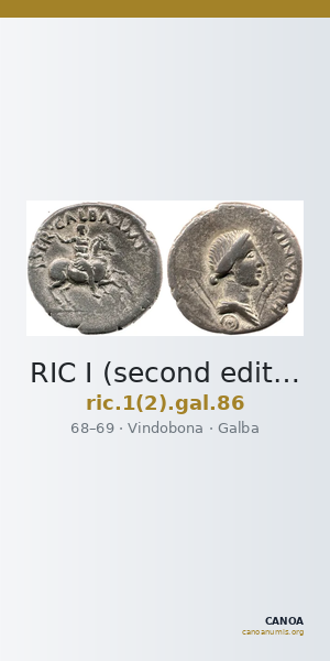 RIC I (second edition) Galba 86 — CANOA