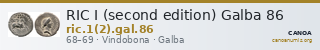 RIC I (second edition) Galba 86 — CANOA