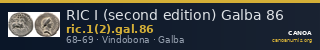 RIC I (second edition) Galba 86 — CANOA