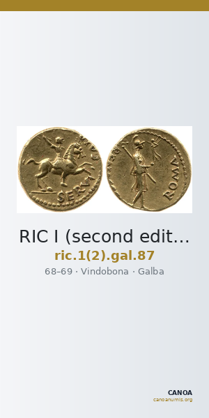 RIC I (second edition) Galba 87 — CANOA