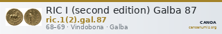 RIC I (second edition) Galba 87 — CANOA