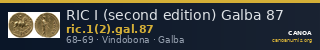RIC I (second edition) Galba 87 — CANOA