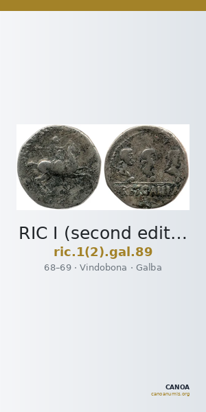 RIC I (second edition) Galba 89 — CANOA