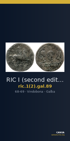 RIC I (second edition) Galba 89 — CANOA
