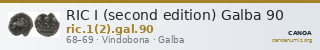 RIC I (second edition) Galba 90 — CANOA