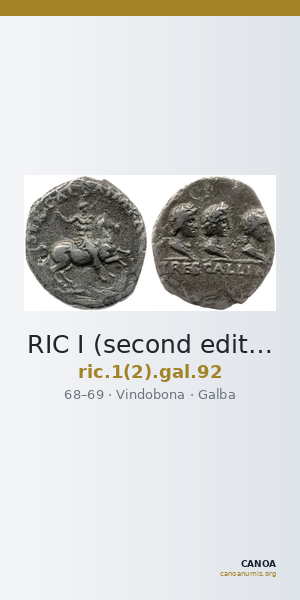 RIC I (second edition) Galba 92 — CANOA