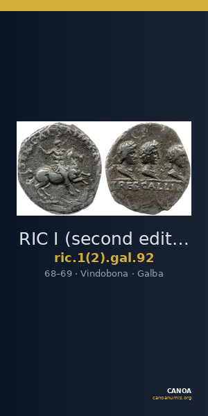 RIC I (second edition) Galba 92 — CANOA