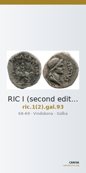 RIC I (second edition) Galba 93 — CANOA