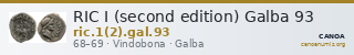 RIC I (second edition) Galba 93 — CANOA