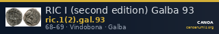 RIC I (second edition) Galba 93 — CANOA