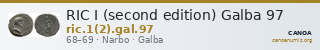 RIC I (second edition) Galba 97 — CANOA
