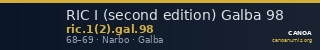 RIC I (second edition) Galba 98 — CANOA
