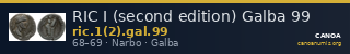 RIC I (second edition) Galba 99 — CANOA