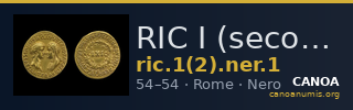 RIC I (second edition) Nero 1 — CANOA