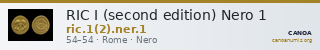 RIC I (second edition) Nero 1 — CANOA