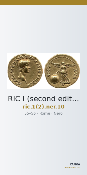 RIC I (second edition) Nero 10 — CANOA