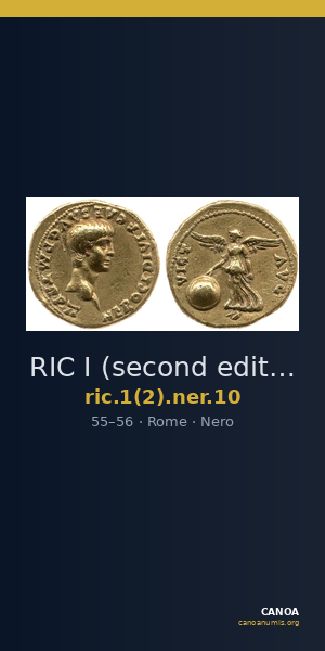 RIC I (second edition) Nero 10 — CANOA