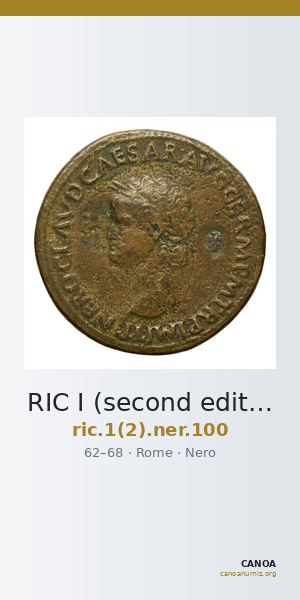 RIC I (second edition) Nero 100 — CANOA