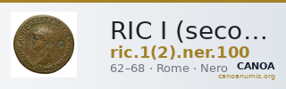 RIC I (second edition) Nero 100 — CANOA